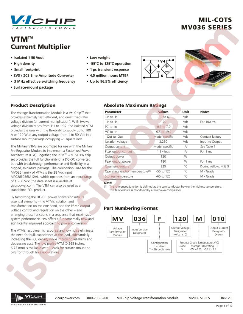 MV036F011M100