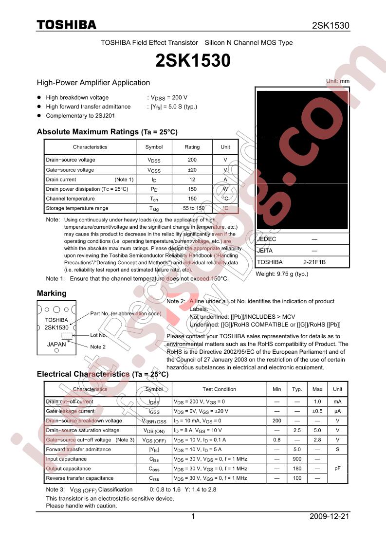 2SK1530O