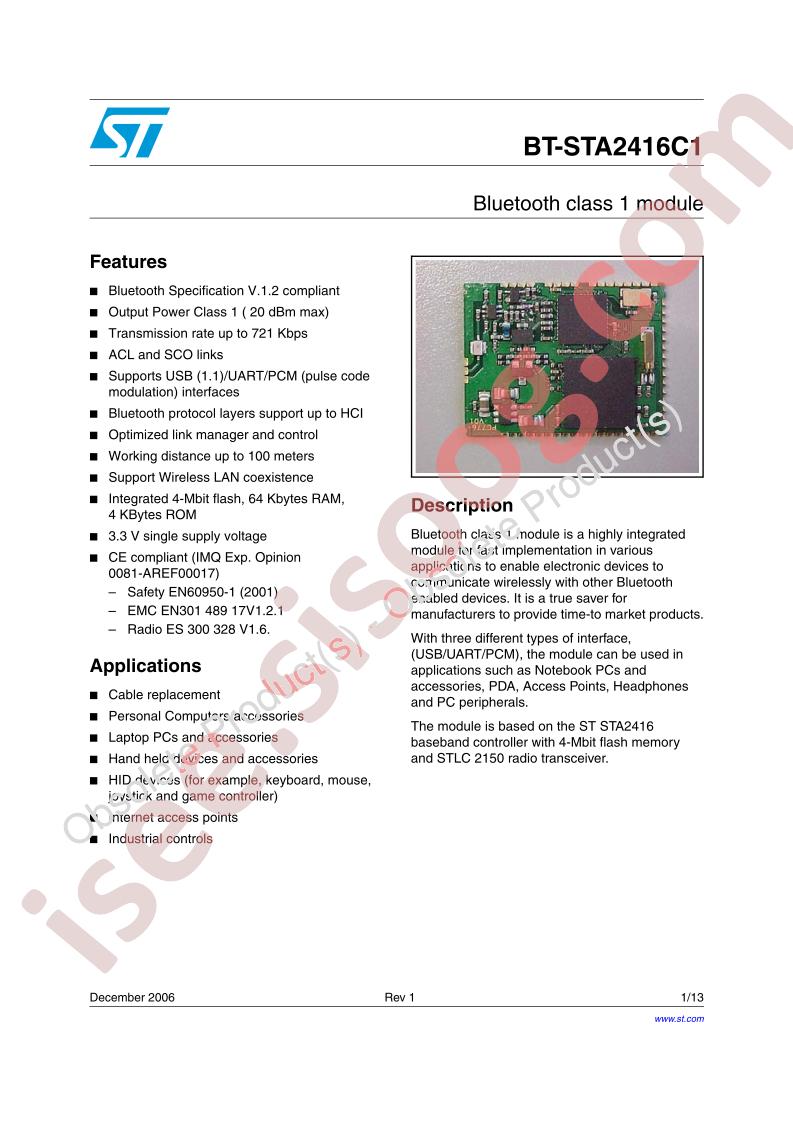 BT-STA2416C1
