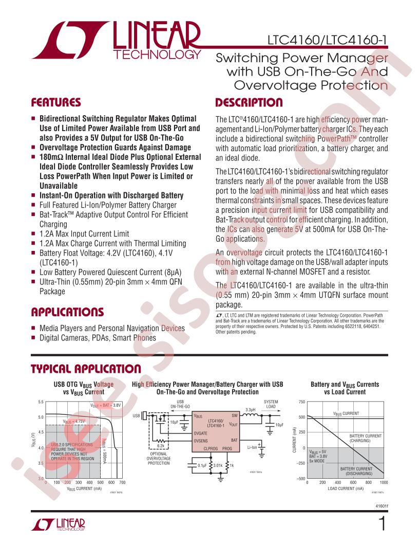 LTC4160EPDC-1PBF