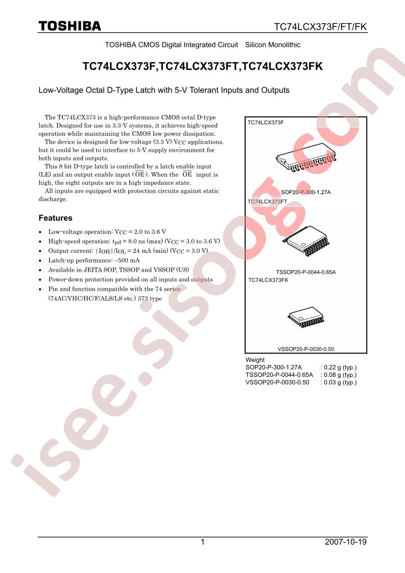 TC74LCX373FK