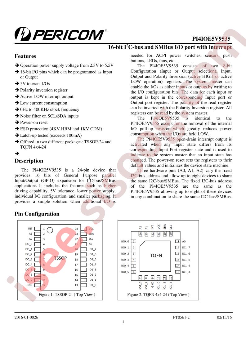 PI4IOE5V9535LEX