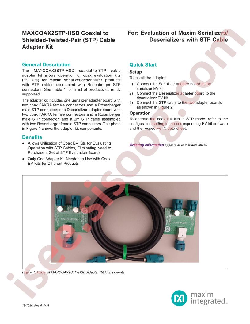 MAXCOAX2STP-HSD