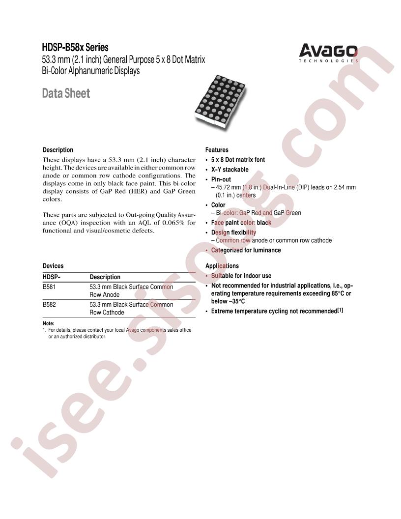 HDSP-B582