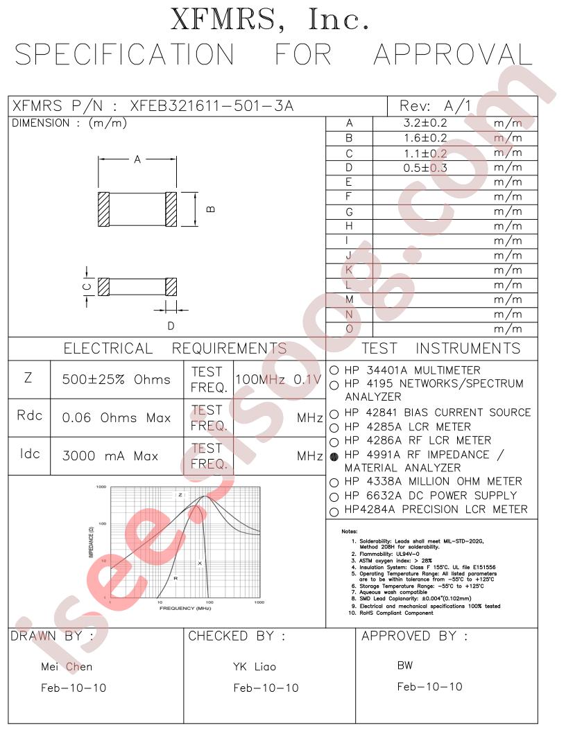 XFEB321611-501-3A