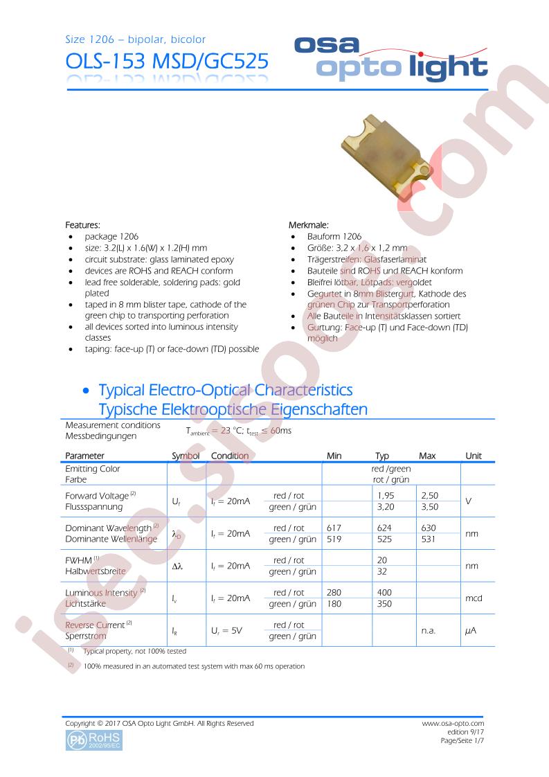 OLS-153MSDGC525