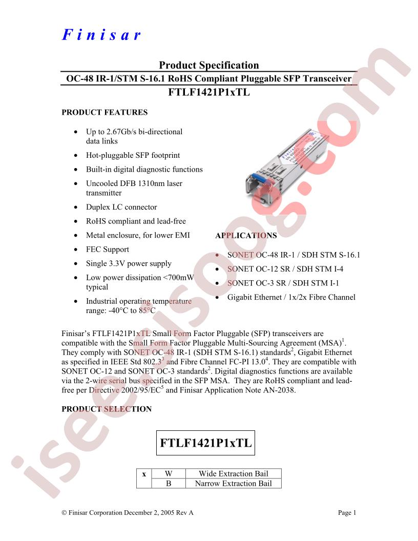FTLF1421P1TL