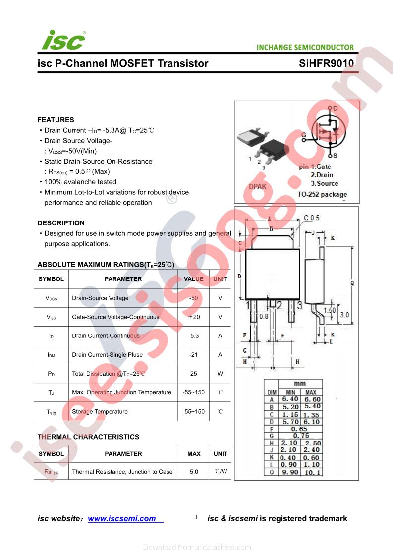 SIHFR9010