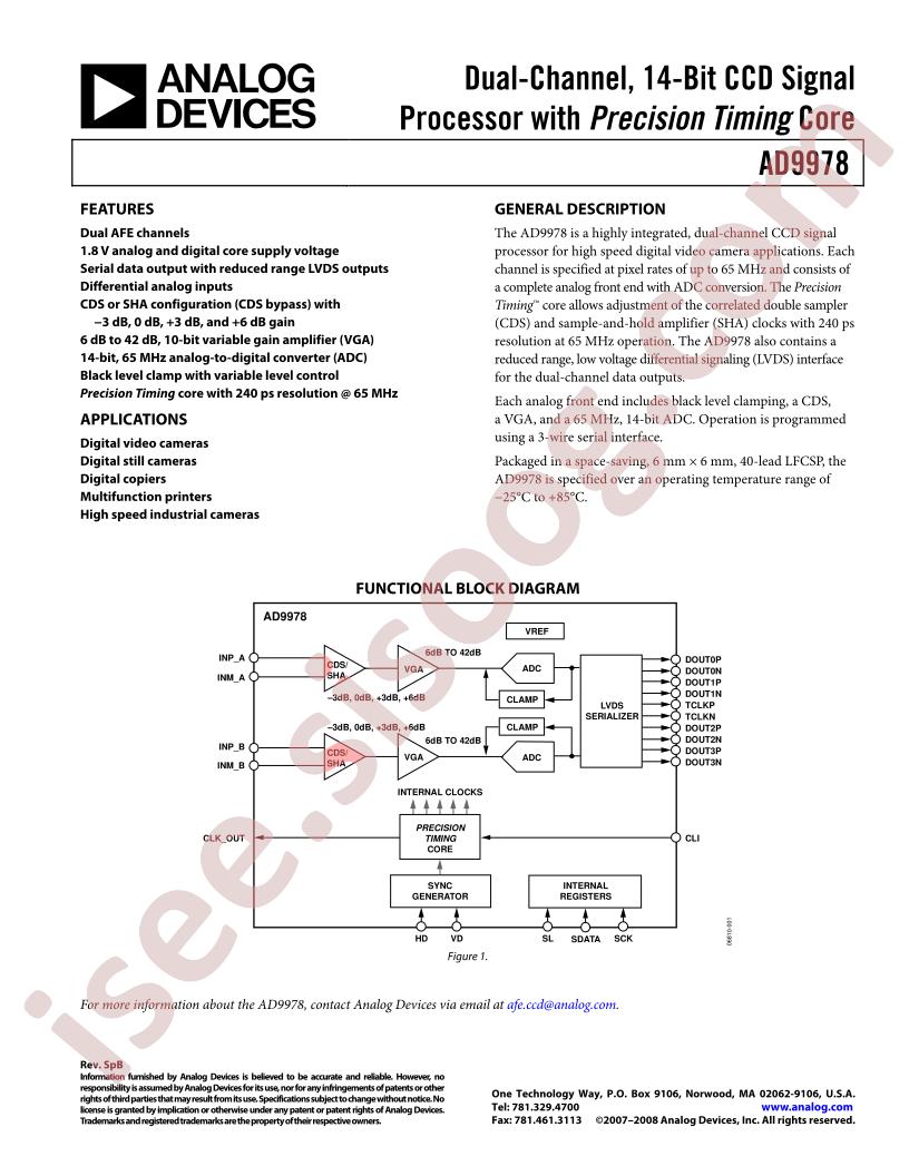 AD9978BCPZ