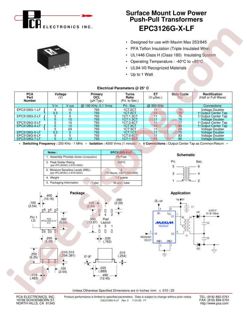 EPC3126G-3-LF