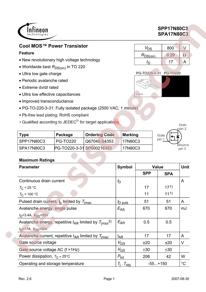 SPP17N80C3_07