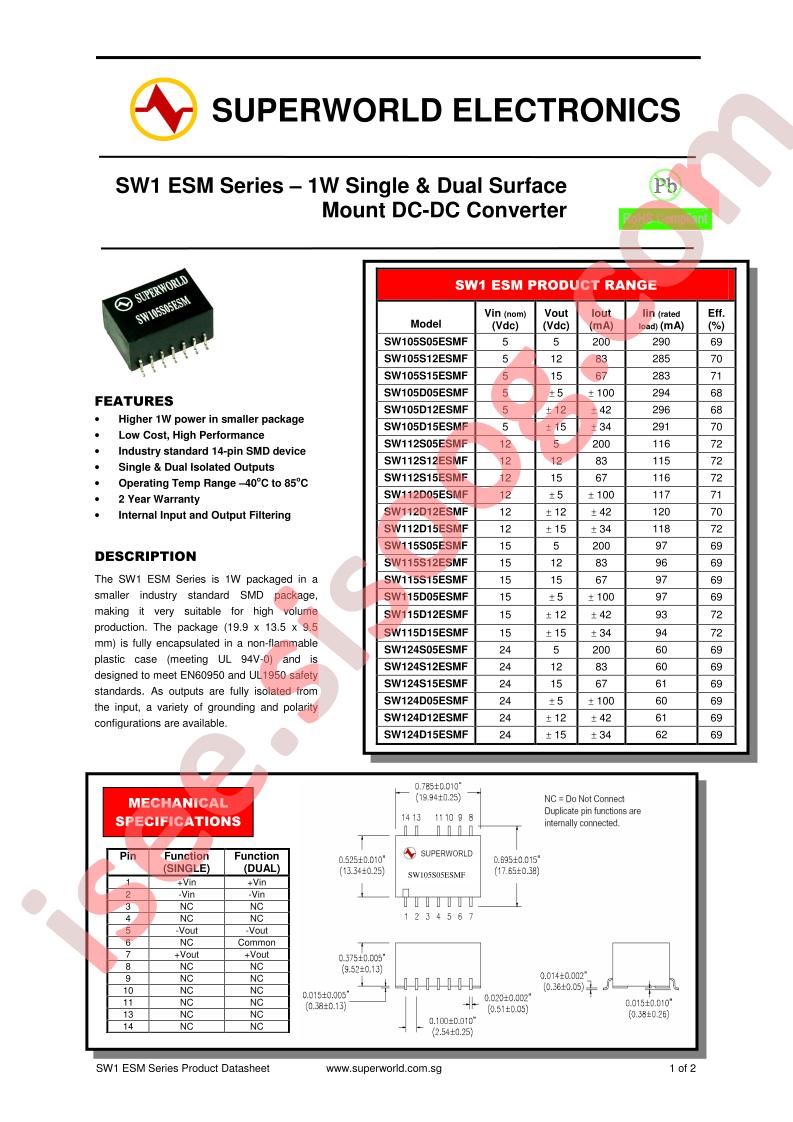 SW115S05ESMF