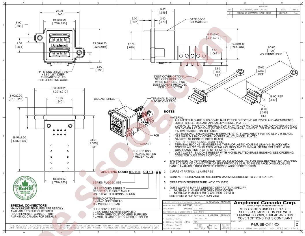 P-MUSB-C411-XX
