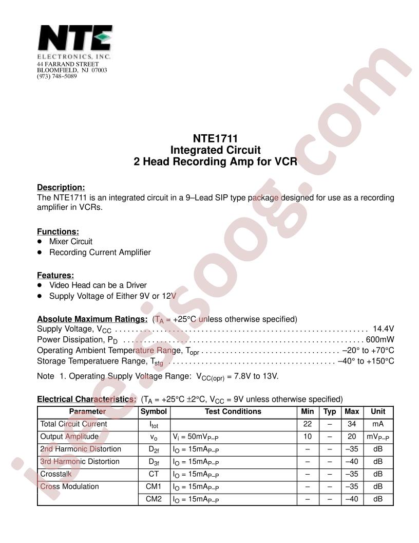 NTE1711