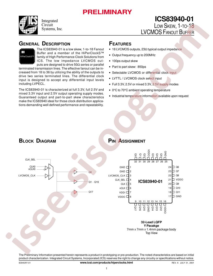 ICS83940AY-01