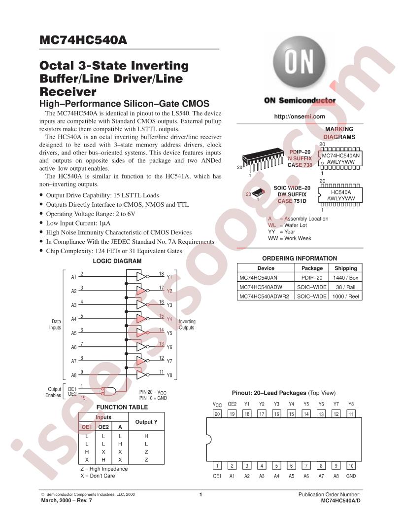MC74HC540ADWR2