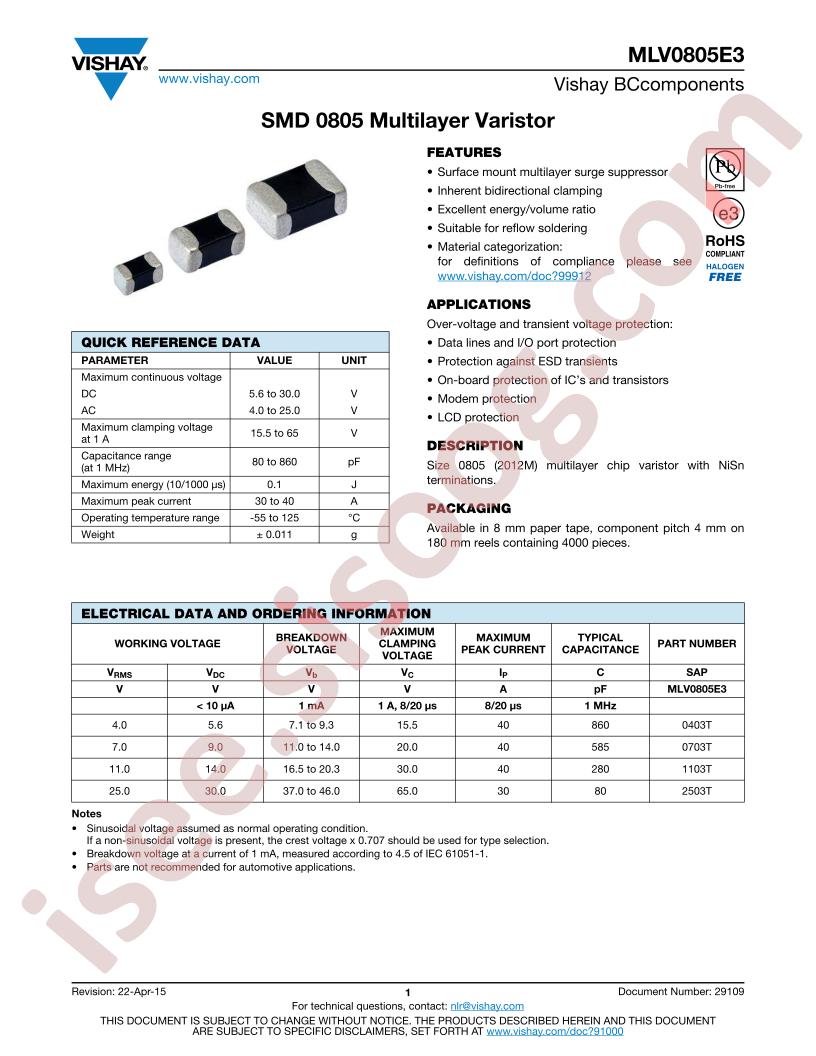 MLV0805E3