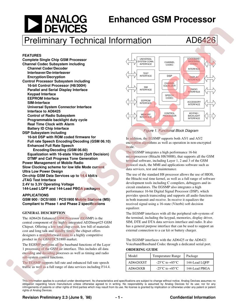 AD6426XST