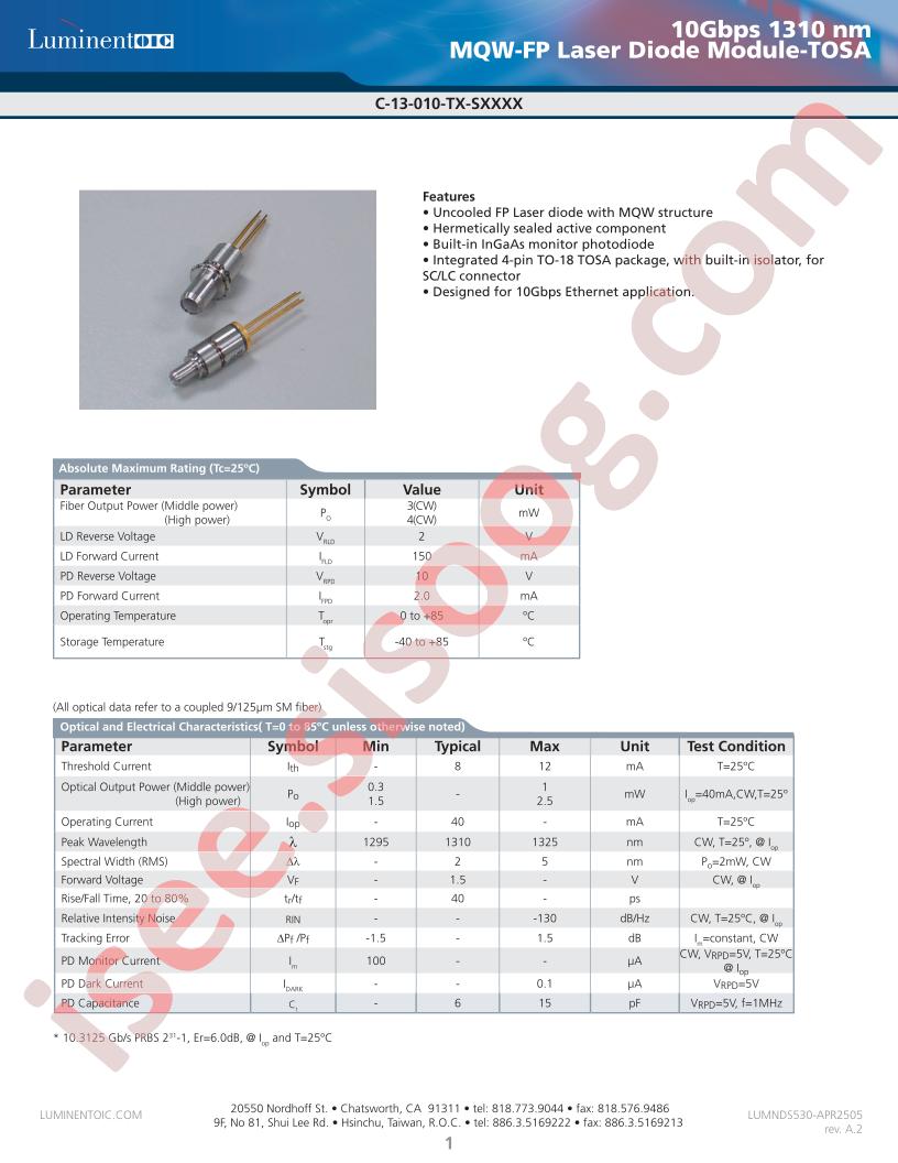 C-13-010-TJ-SLCMB