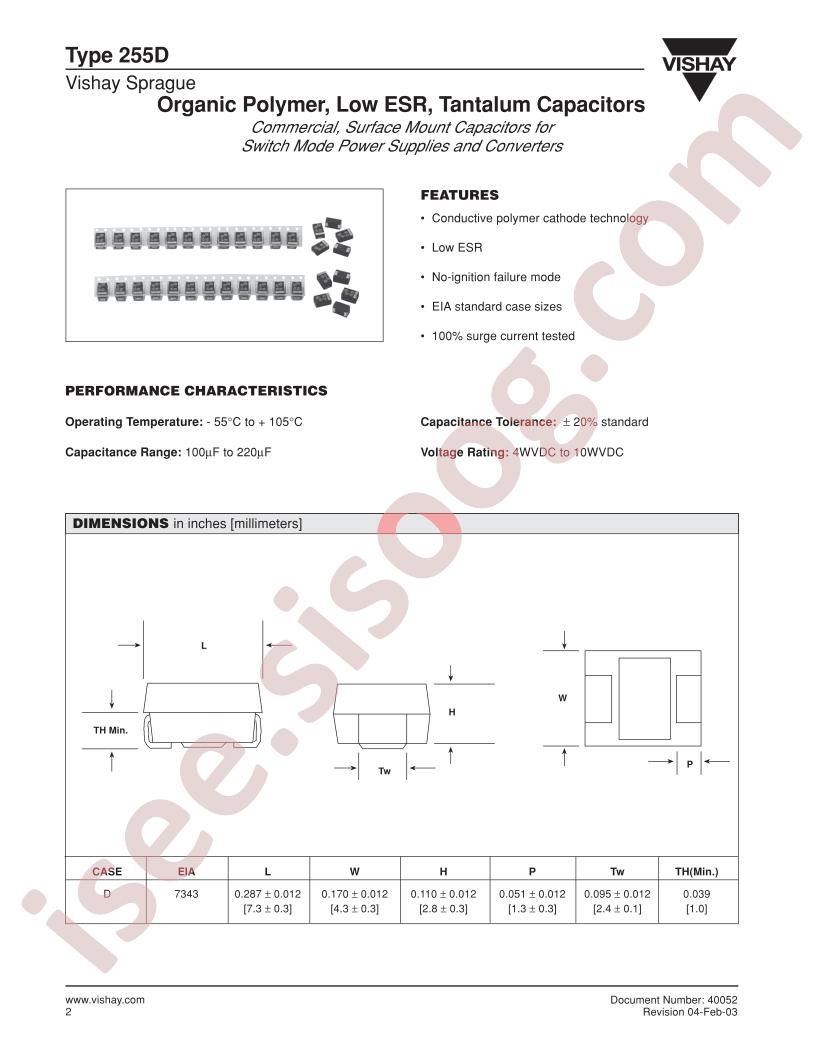 255D227X0004D2T055