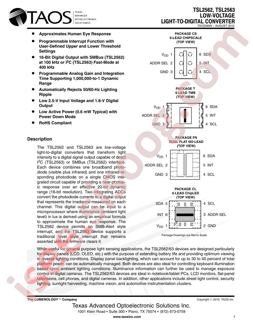 TSL2563