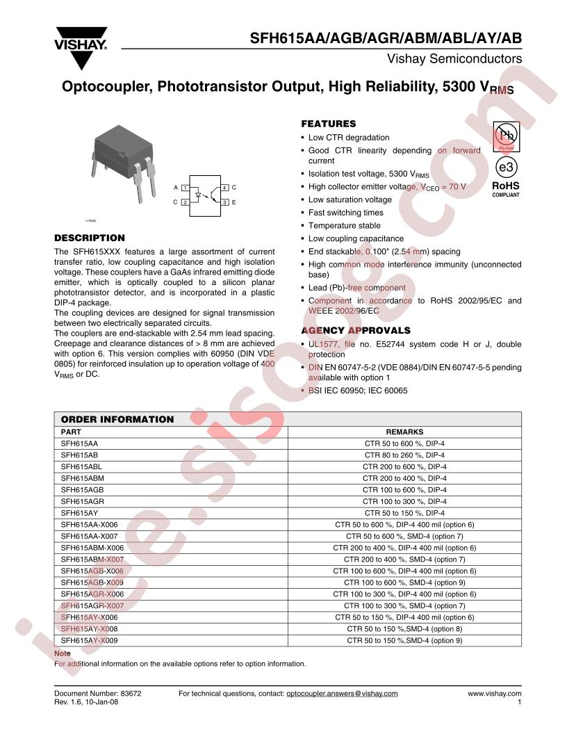 SFH615AGB-X006