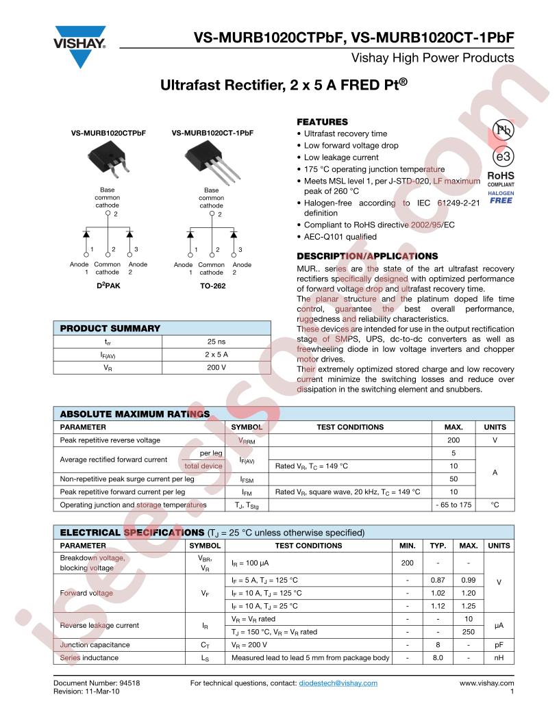 MURB1020CTPBF
