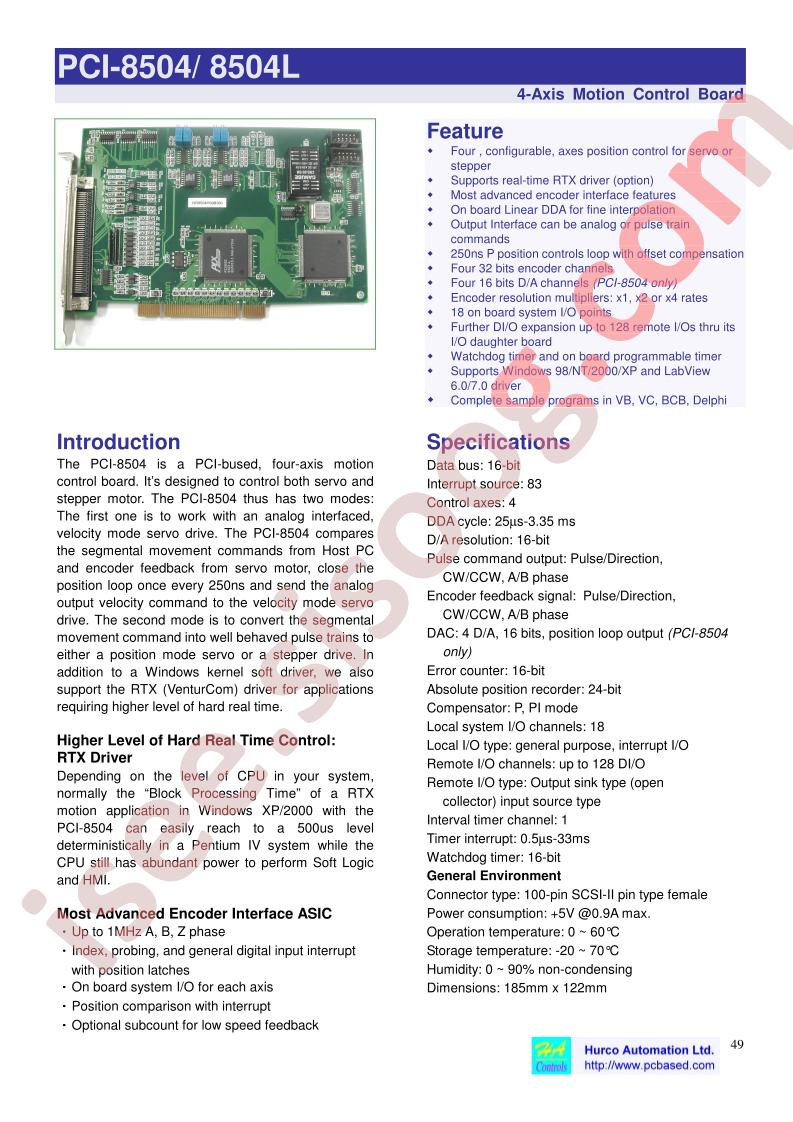 PCI-8504L