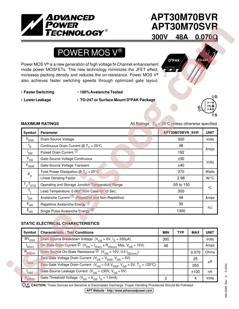 APT30M70BVR