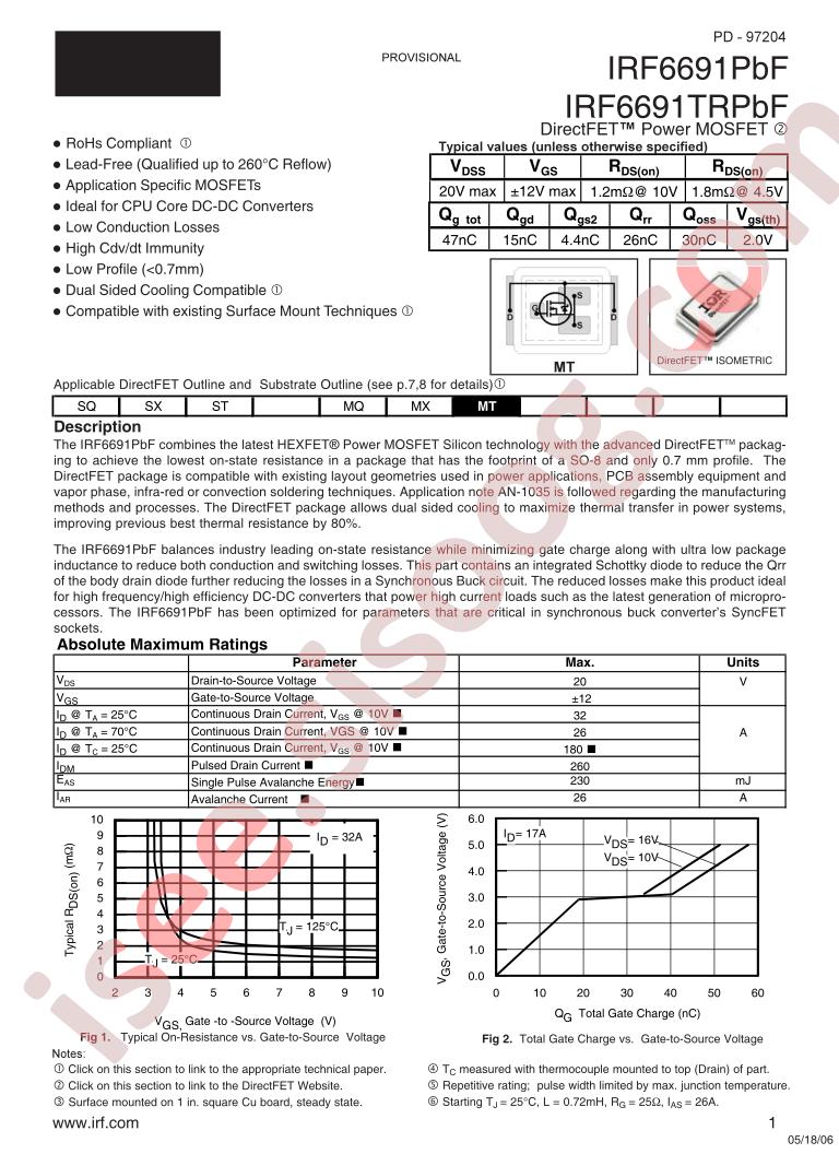 IRF6691TR1PBF