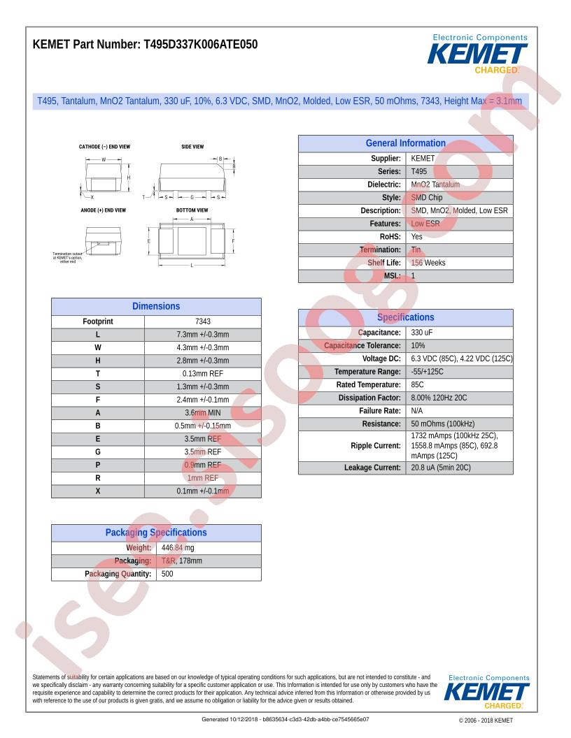 T495D337K006ATE050