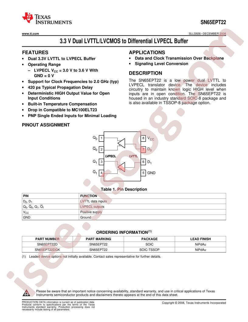 SN65EPT22