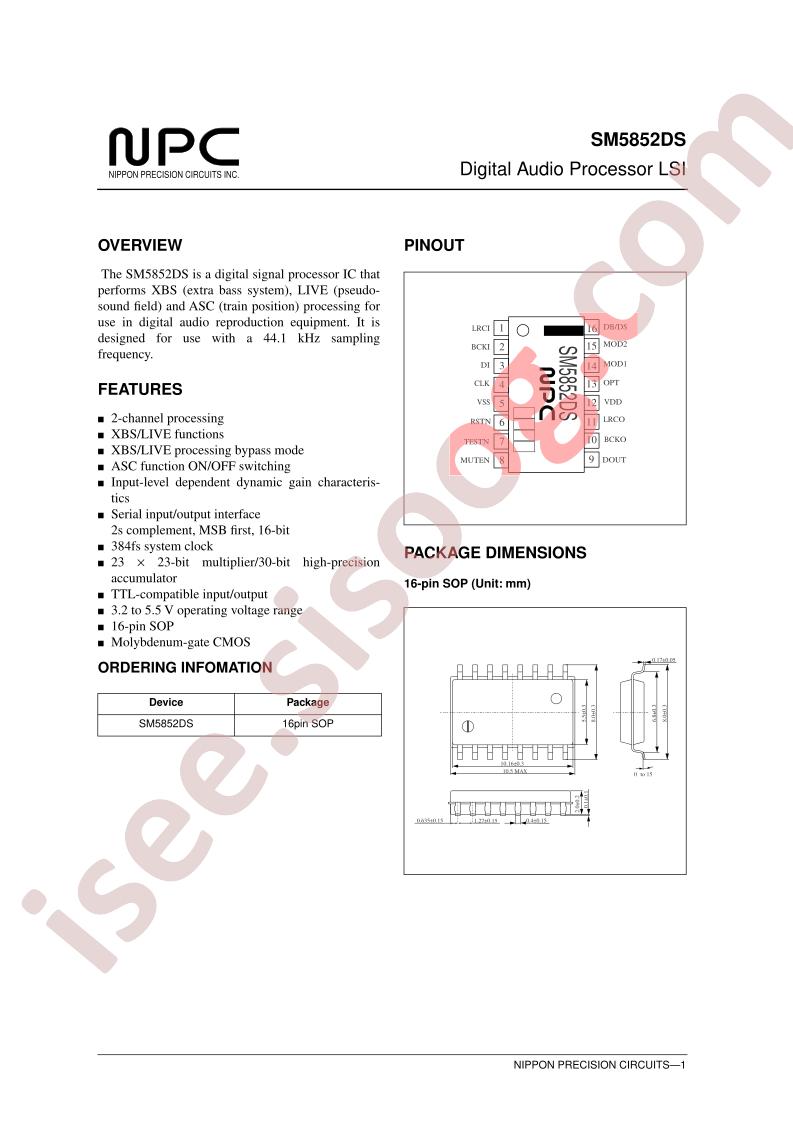 SM5852DS