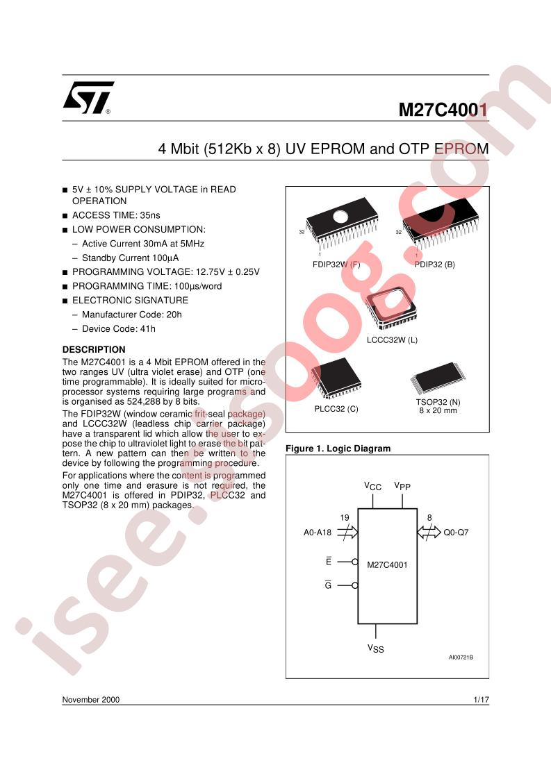 M27C4001-15XC6X