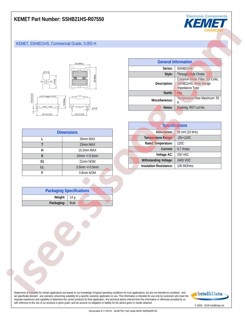 SSHB21HS-R07550