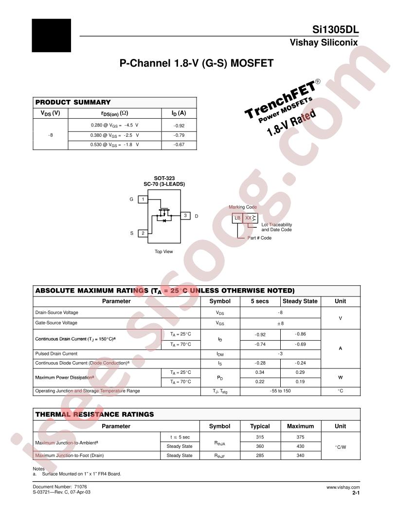 SI1305DL