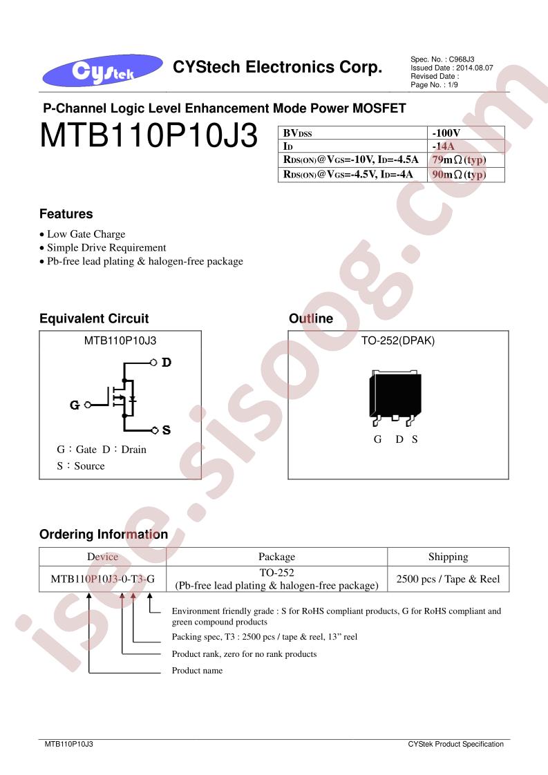 MTB110P10J3