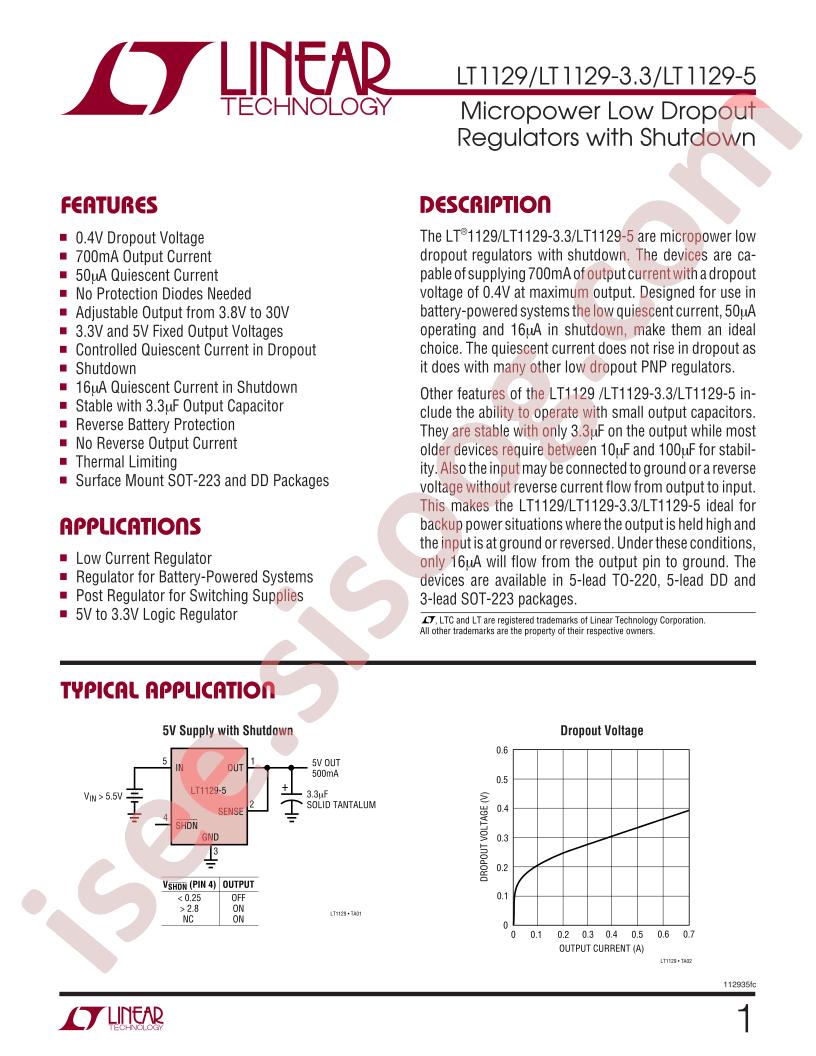 LT1129CST-5