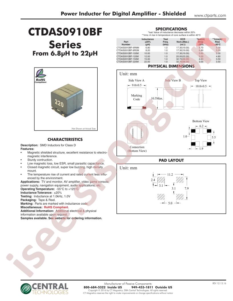 CTDAS0910BF-220M