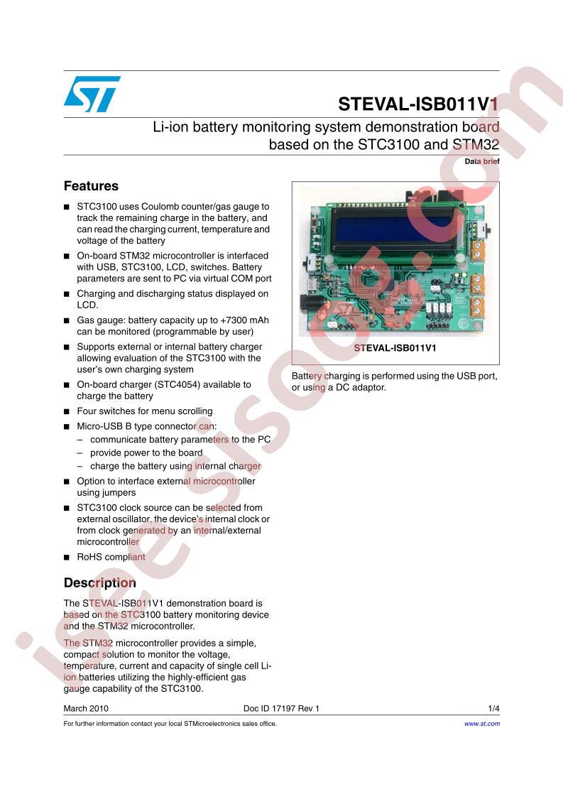 STEVAL-ISB011V1