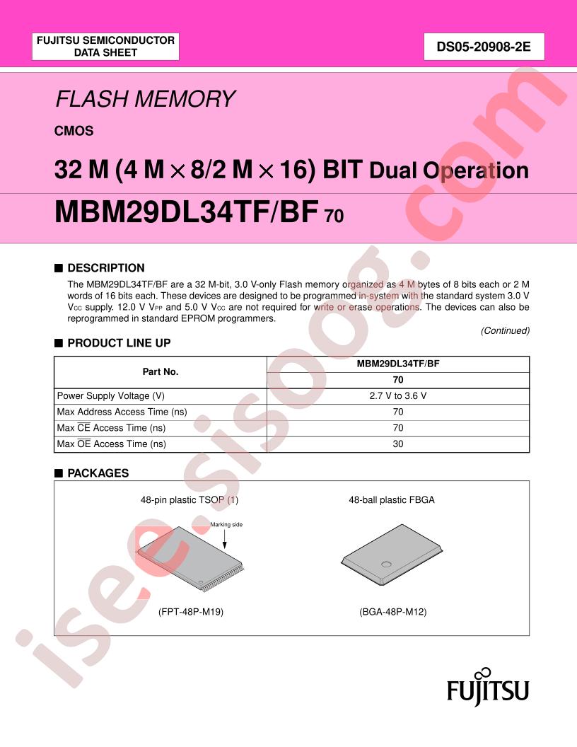 MBM29DL34TF70