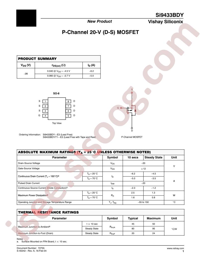 SI9433BDY-E3