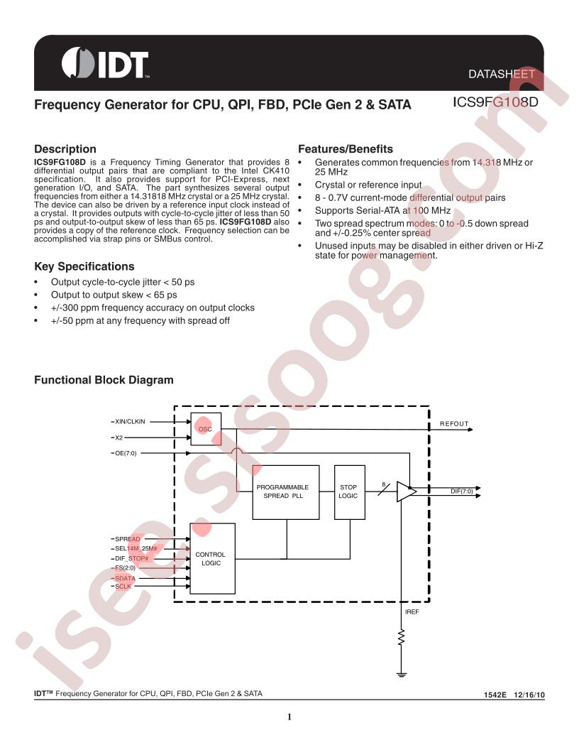 ICS9FG108D