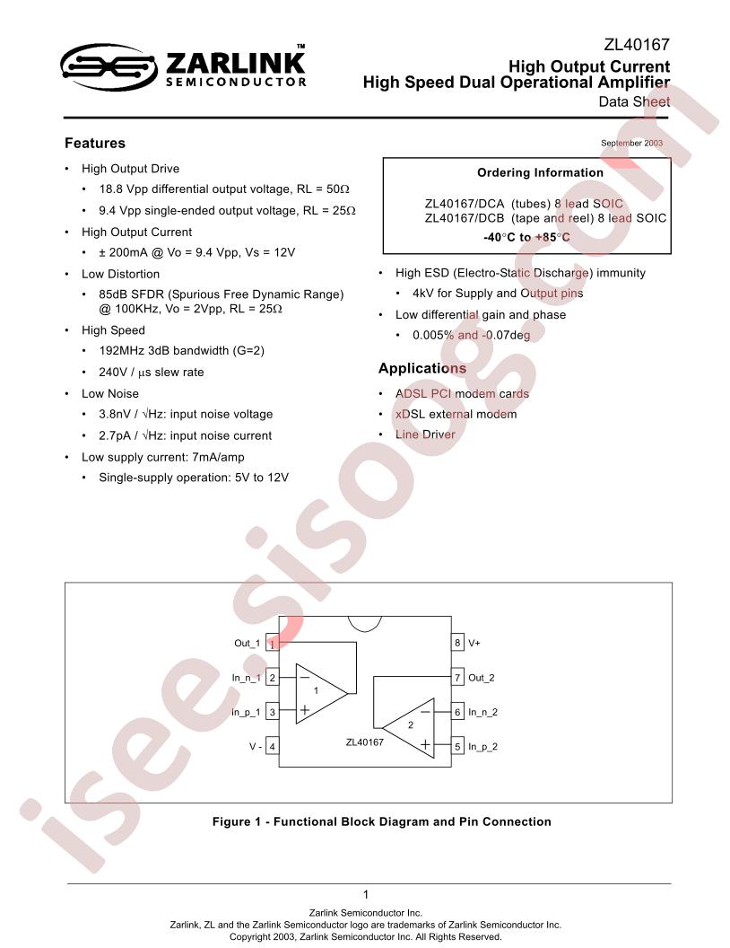 ZL40167DCA