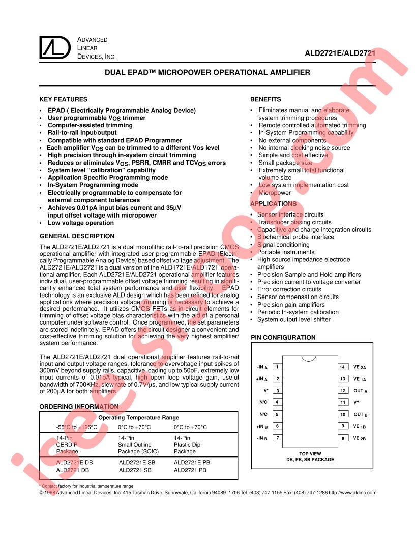 ALD2721EDB