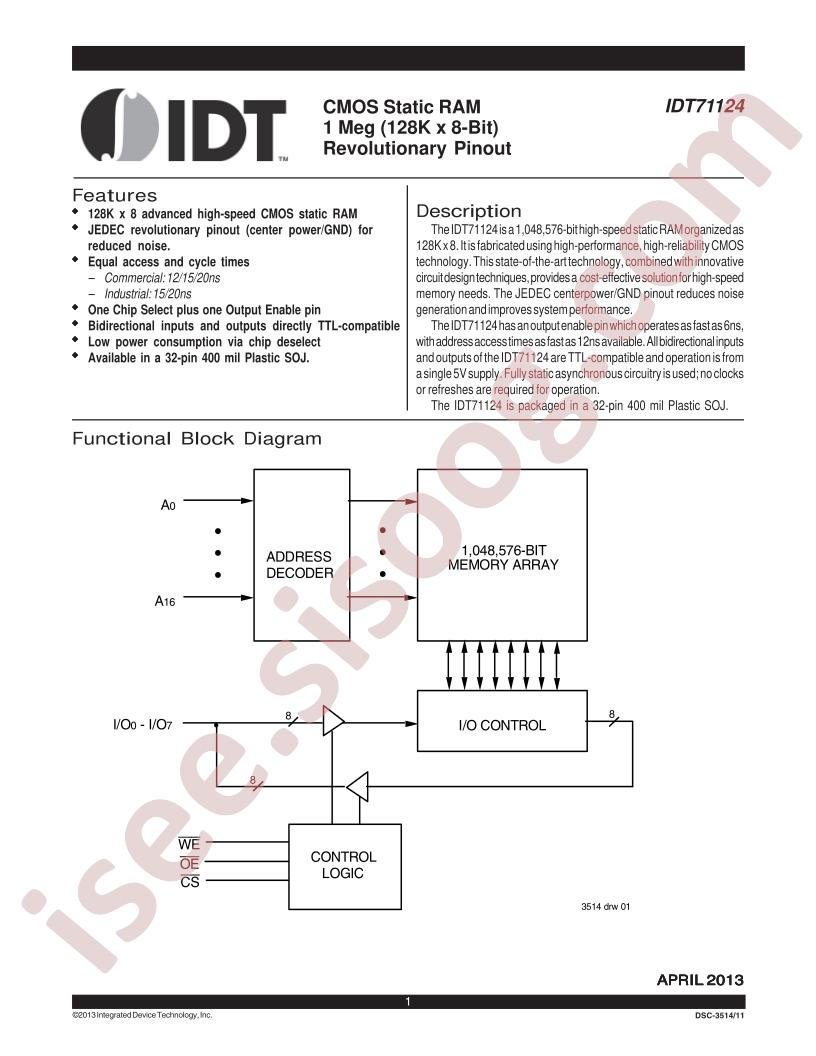 IDT7112420YGI8