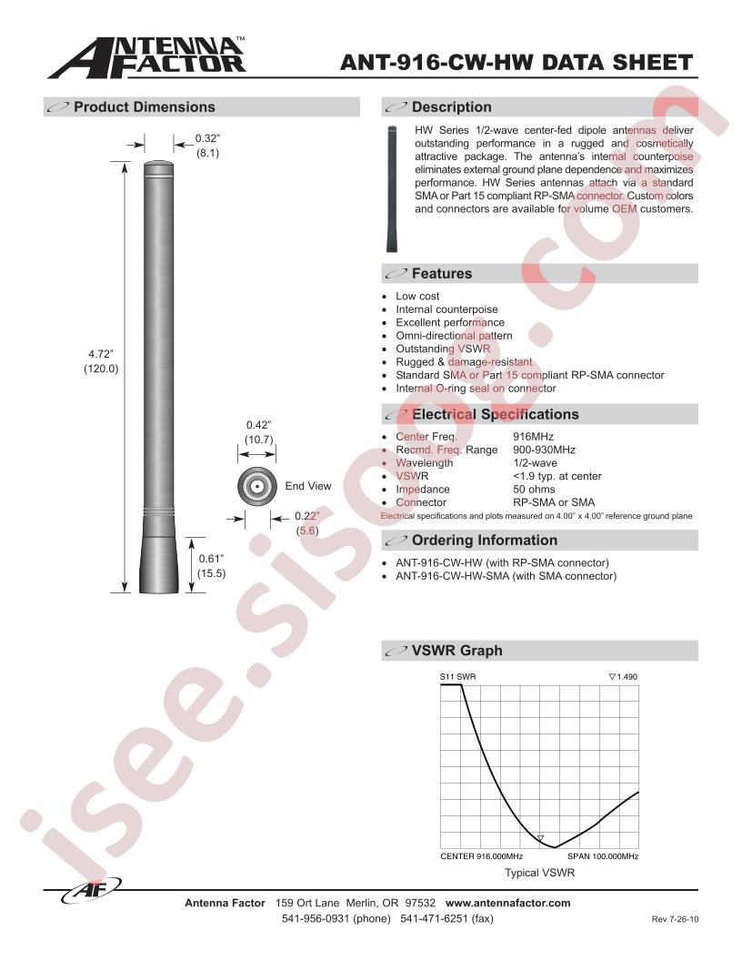 ANT-916-CW-HW