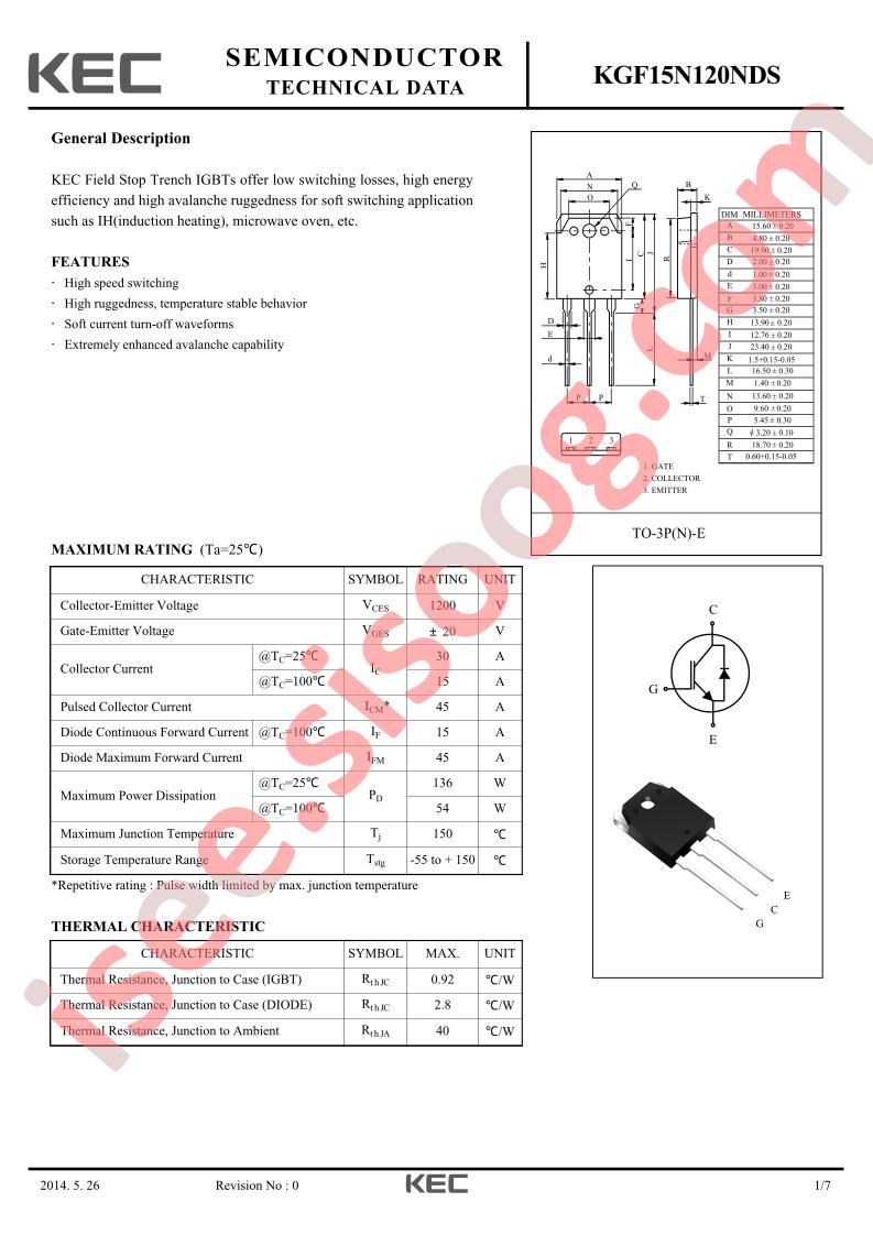 KGF15N120NDS