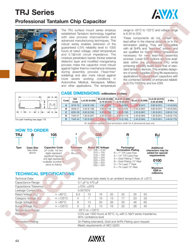 TRJB105K035RRJ