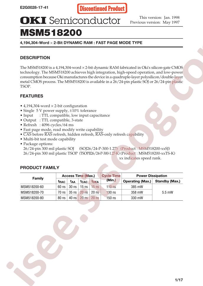 MSM518200-70SJ
